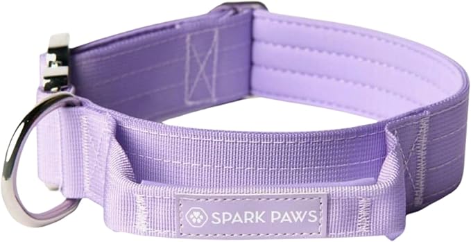 Spark Paws Tactical Dog Collar - Heavy Duty, Premium Quality, Thick and Durable for Large and