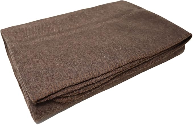 M MCGUIRE GEAR Italian Style Army Blanket, Mil-Spec, 62 in x 84 in, Wool Blend, Flame Retardant