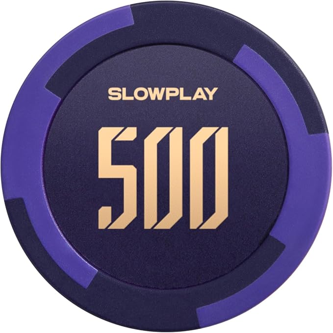 SLOWPLAY Godel Clay Poker Chips, 14 Grams Heavyweight Clay Composite, 40mm Large Chips in Bulk