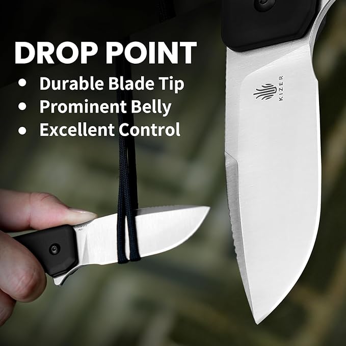 Kizer Nice Guy Pocket Folding Knife, 2.84" Nitro V Blade, Lightweight Sharp Camping and Hiking