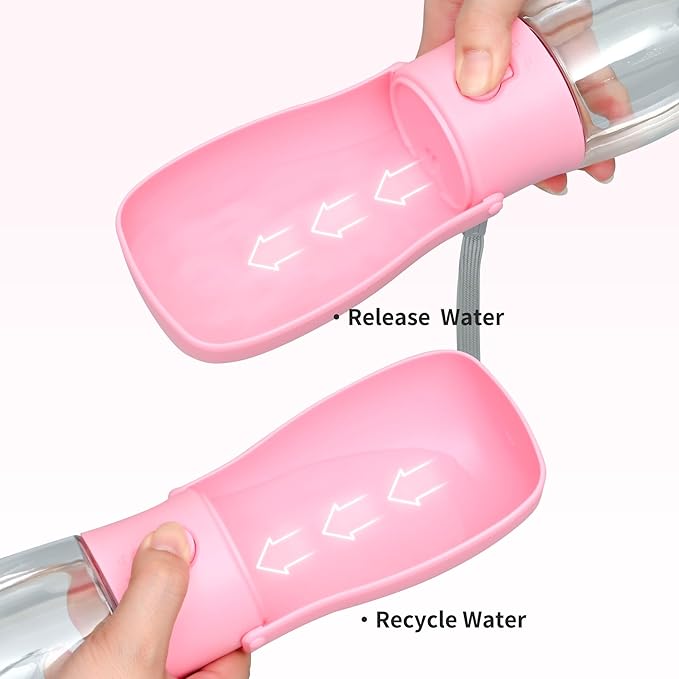 Dog Water Bottle, Leak Proof Portable Puppy Water Dispenser, Travel Puppy Water Bowl, Foldable