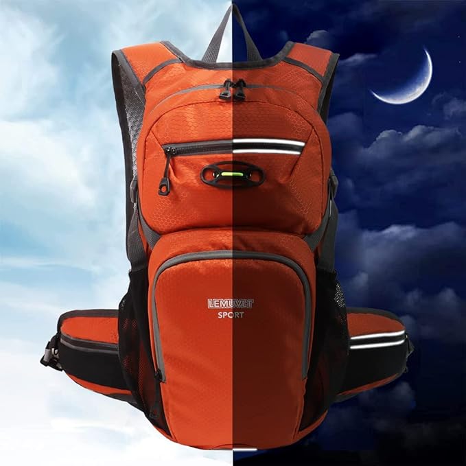 Hiking Daypack Waterproof Biking Backpack 15L Lightweight Durable Backpack for Ski Snowboarding