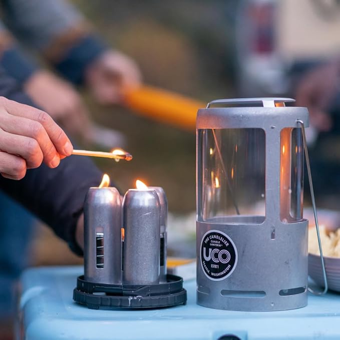 UCO Candlelier Candle Lantern, Candle Lanterns for Real Candles, Perfect Outdoor Gear for Camping