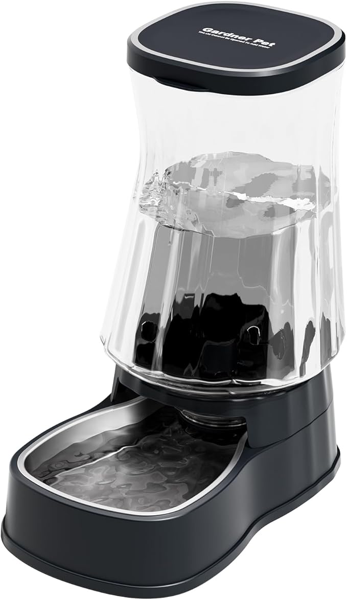 Gardner Pet Automatic Dog Water Dispenser Gravity Stainless Steel Water Waterer Feeder, 100%