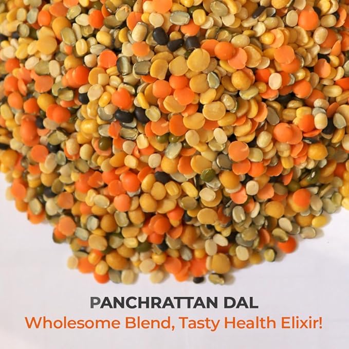 Pride Of India - Indian Bean & Lentil Superfood - Five Delicious Panchratna Dal Mix, 1.5 Pound Jar