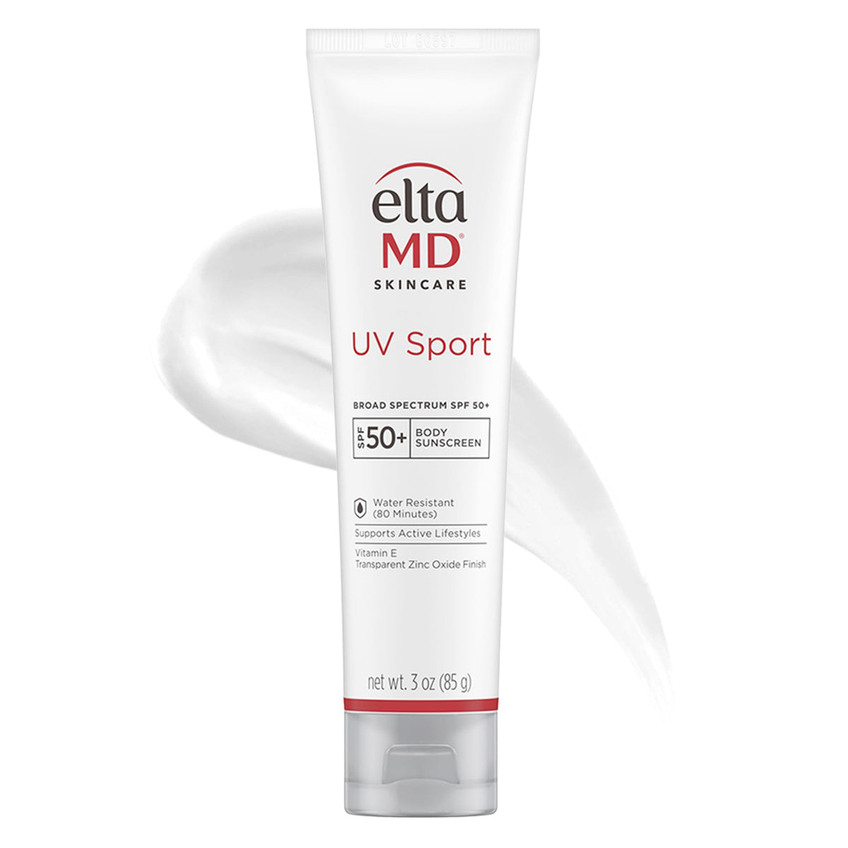 EltaMD UV Sport Sunscreen, Water and Sweat Resistant 80 Min, SPF 50, 3 oz