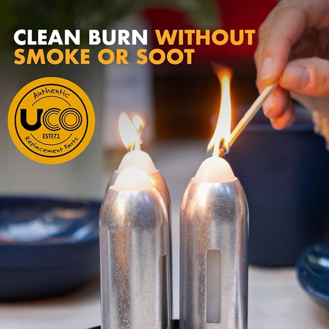 9-Hour White Candles for UCO Candle Lanterns, Long-Burning Candles for Outdoor, Camping, Prepping