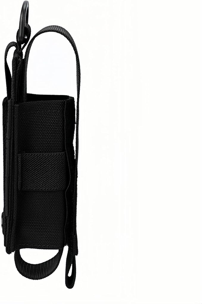 Tactical Flashlight Holster MOLLE Torch Holder MK4 OC/Mace Pepper Spray Canister Carrier EDC Flash