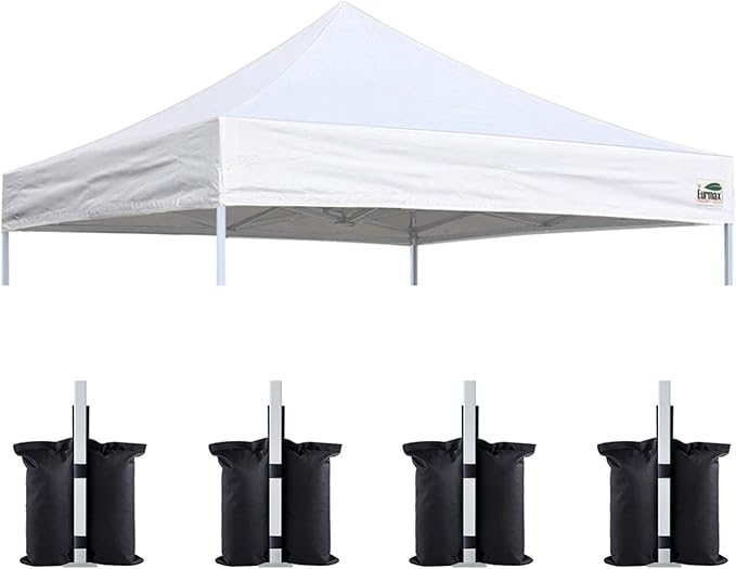 Eurmax USA New 10x10 Pop Up Canopy Replacement Canopy Tent Top Cover, Instant Canopy Top Cover