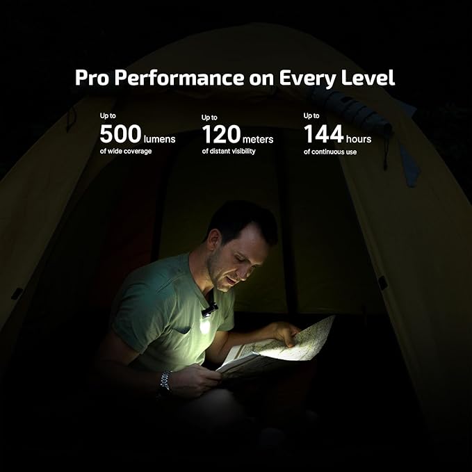 OLIGHT Oclip Pro EDC Flashlight Clip-on Light, Rechargeable 500 Lumens with Three Lighting