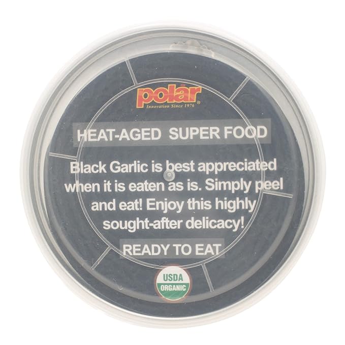 MW Polar USDA Organic Black Garlic 8.8oz (Pack of 1), Whole Bulbs, Easy Peel, All Natural, Chemical