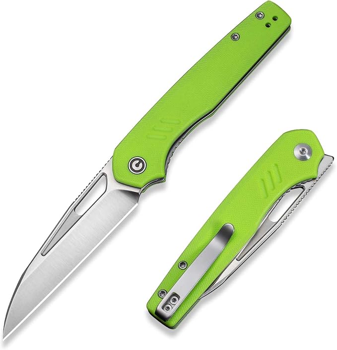 CIVIVI Guile Pocket Knife, Folding Knife for EDC, 3.25" Swedish 14C28N Blade G10 Handle with
