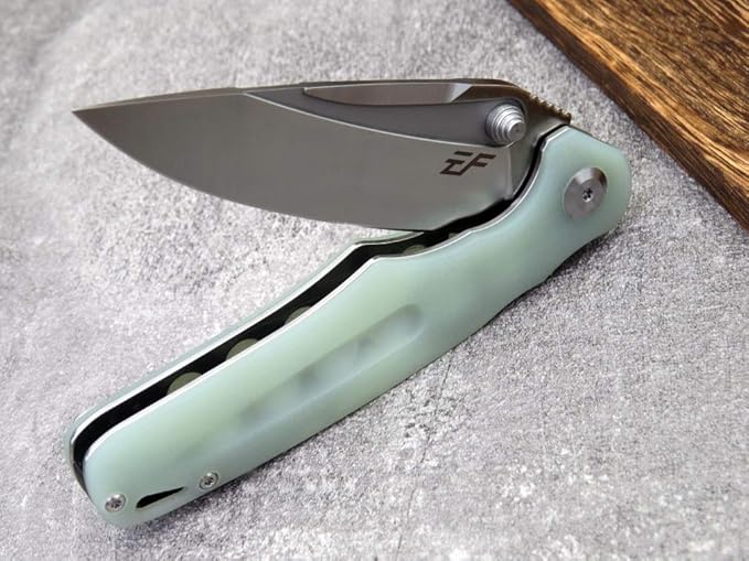 Eafengrow EF967 Pocket Folding Knife with Pocket Clip Fast Opening Ball Bearing Folder G10 Handle