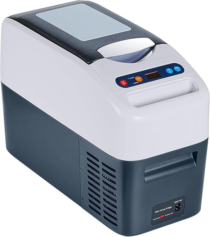 Portable Car Refrigerator, 12 Volt Refrigerator, Slim Design, 0℉~50℉, 17 Quart(16L) Electric