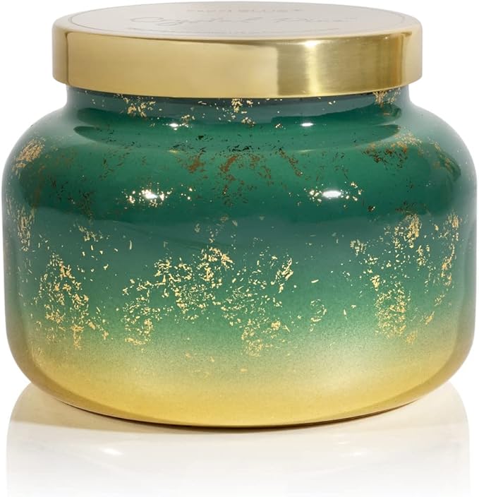 Capri Blue Glimmer Jar Candles - Luxury Holiday Scented Candles for Home - Long Lasting Soy Wax