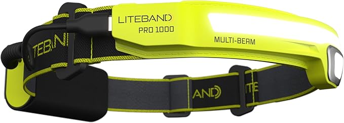 LED Headlamp, Liteband PRO 1000 Lumen Super Bright Head Lamp, Powerful Rechargeable Battery Powered