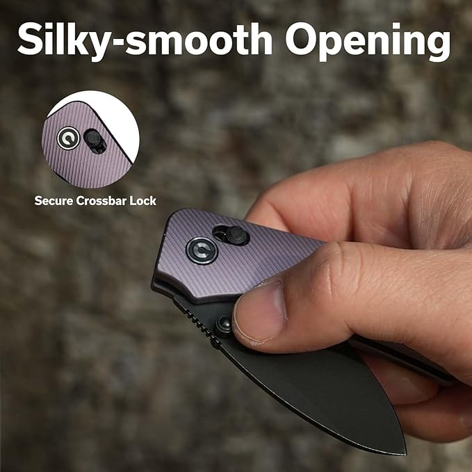 CIVIVI Small Pocket Knife for EDC, Baby Banter 2 Crossbar Lock folding Knife with 2.34" Nitro-V