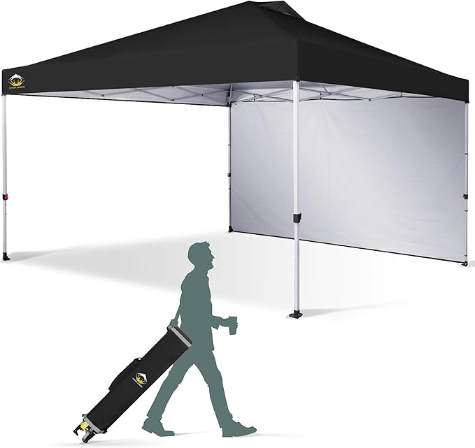 CROWN SHADES 12x12 Pop Up Canopy Tent Instant Commercial with 150D Silver Coated Fabric Including 1