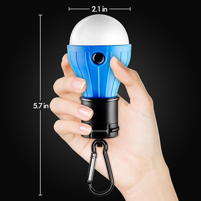 Tent Lamp Portable LED Tent Lights Blue 5 Packs Hook Hurricane Emergency Lights LED Camping Lights
