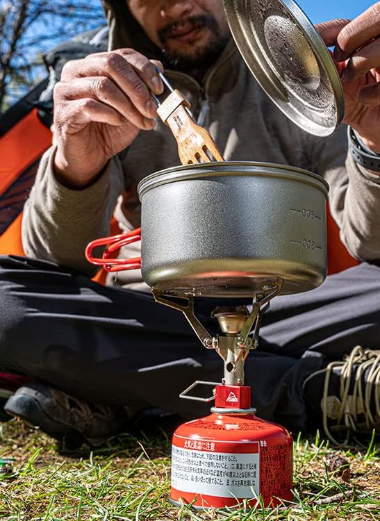Evernew Titanium Lightweight Camping Pot w/Folding Handle Set, 600 & 900