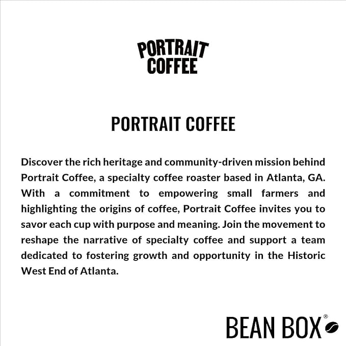 Bean Box Atlanta Coffee Sampler, 2-Pack - Roasted by Portrait, Gourmet Arabica Coffee, Variety Pack
