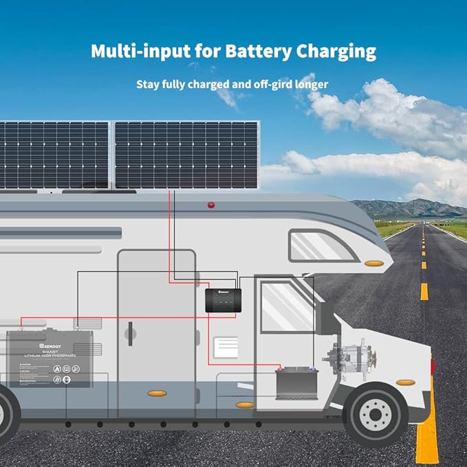 Renogy 50 Amp MPPT Charge Controller 12V MPPT Solar Charge Controller, Capable for Solar Panel and