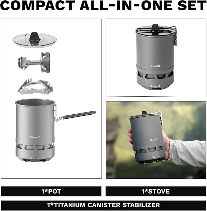 Fire-Maple Petrel Quickboil Pro Ultralight Cooking System ??Compact & Fast-Boiling Backpacking