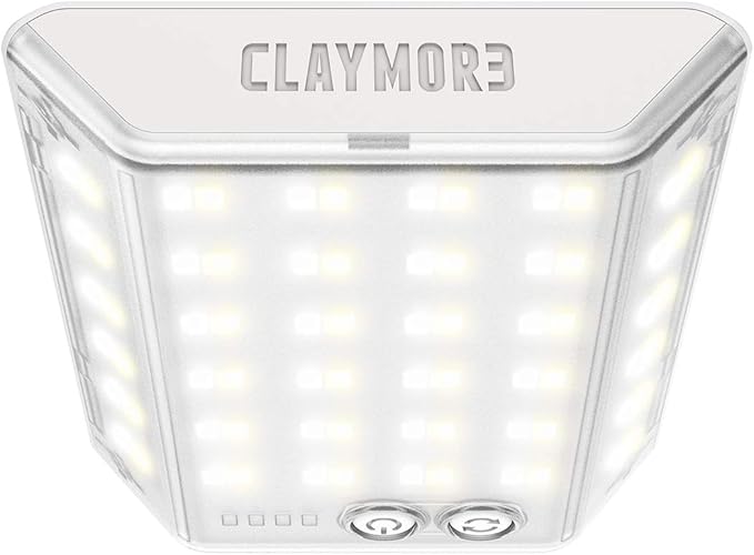 CLAYMORE 3Face Mini (Light Gray) - Lightweight and Portable LED Area Light for Outdoors, Camping