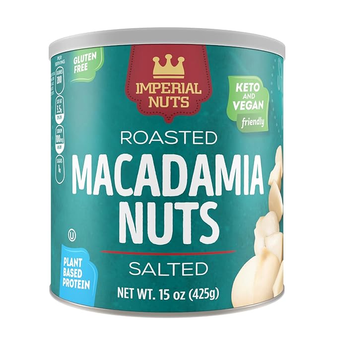 Imperial Nuts - Macadamia Nuts | Gluten Free, Vegan and Keto Friendly Food | Plant Based Protein