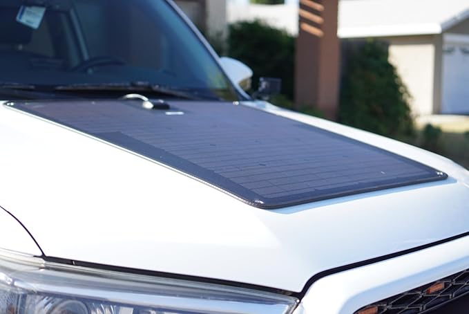 Lensun 100W 12V Hood Flexible Solar Panel for Toyota 4Runner 4th & 5th Gen (2003-2024) - Off Grid
