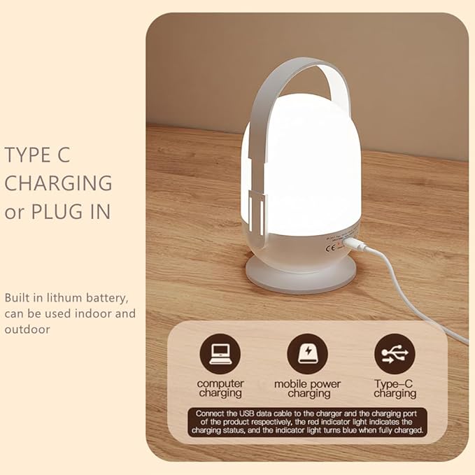 Lanterns for Power Outages, Dimmable Rechargeable Battery Operated Lights, Portable Outdoor Camping