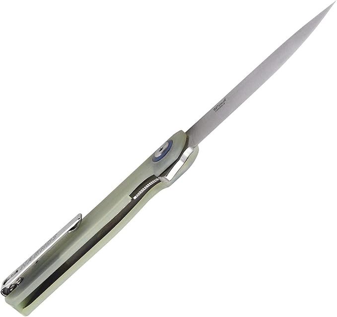 Wind Pocket Knife Flipper Sandvik Steel G10 Handle Folding Knife Ball Bearing with 2-Position Clip