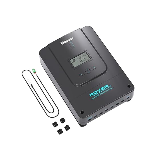Renogy Solar Charge Controller 60A 12V24V36V48V DC Input Auto Parameter MPPT Charge Controllers for
