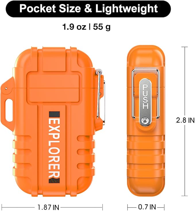 Torch 2 Pack Windproof Outdoor Gas Lighter - Adjustable Jet Flame, Fireplace, Fireworks, Grill