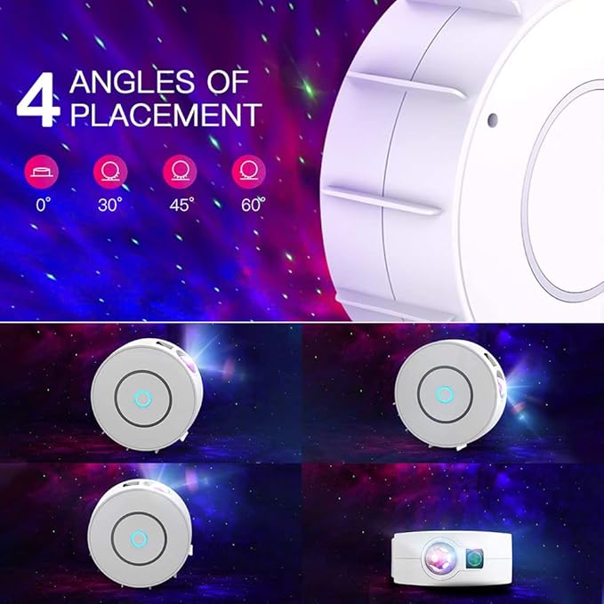 Star Projector, Galaxy Projector for Bedroom, Smart APP & Voice Control Galaxy lamp, Compatible