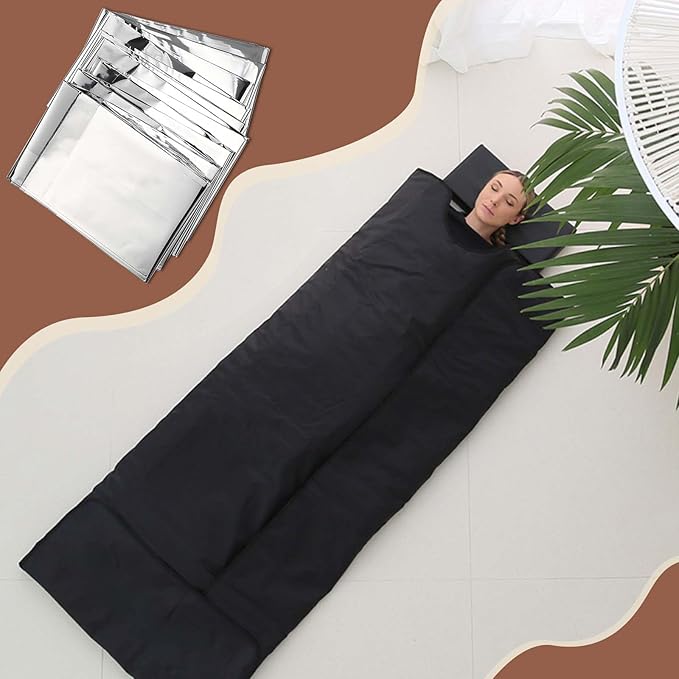 Kanayu 100 Pack Emergency Thermal Blankets Bulk 64 x 84 Disposable Foil Space Blankets for Survival
