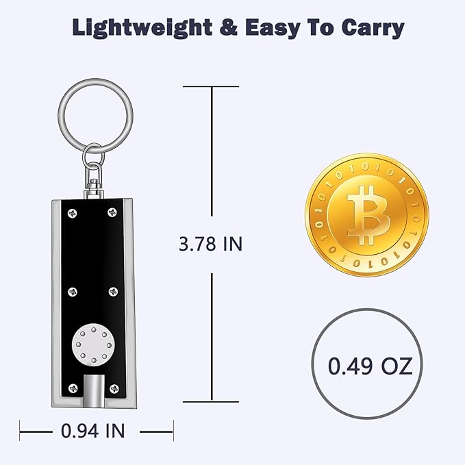 Mini LED Keychain Flashlight, Tiny Ultra Bright White Light Pocket Key Ring LED Flashlights for