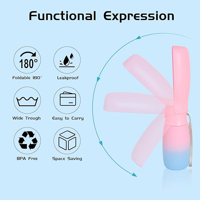 Dog Water Bottle, Travel Puppy Water Bowl, Leak Proof Portable Puppy Water Dispenser, Foldable Dog