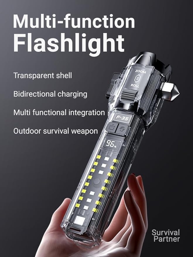 Rechargeable Flashlights High Lumens，Powerful Tactical Flashlightsï¼? Modes LED Flashlight