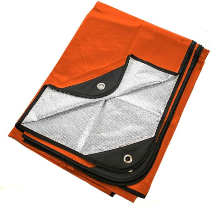 Arcturus Insulated Tarp, Reusable Heavy Duty Thermal Survival Blanket ??60x82in, Reflects 90% Body