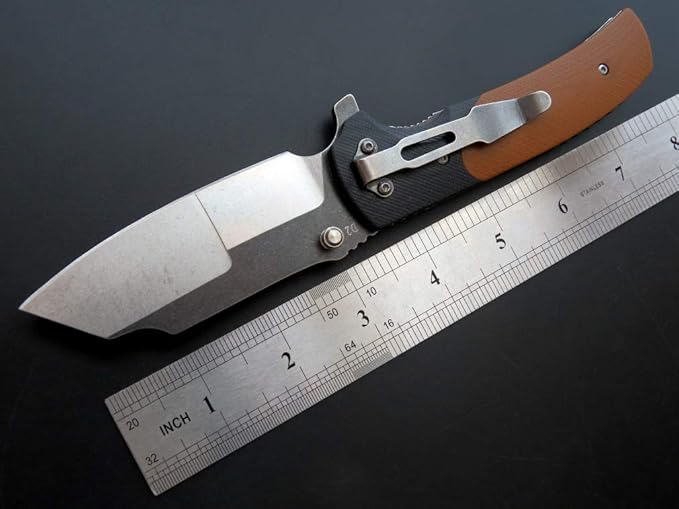 Eafengrow EF69 Pocket EDC Knife with Clip,Flipper Folding Knife for Camping Survival and Outdoor