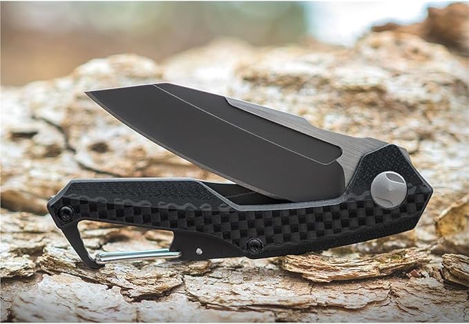 Kershaw Reverb Pocket Knife, 2.5-in. 8Cr13MoV Manual Open Blade, Lightweight, Outdoor Knife for