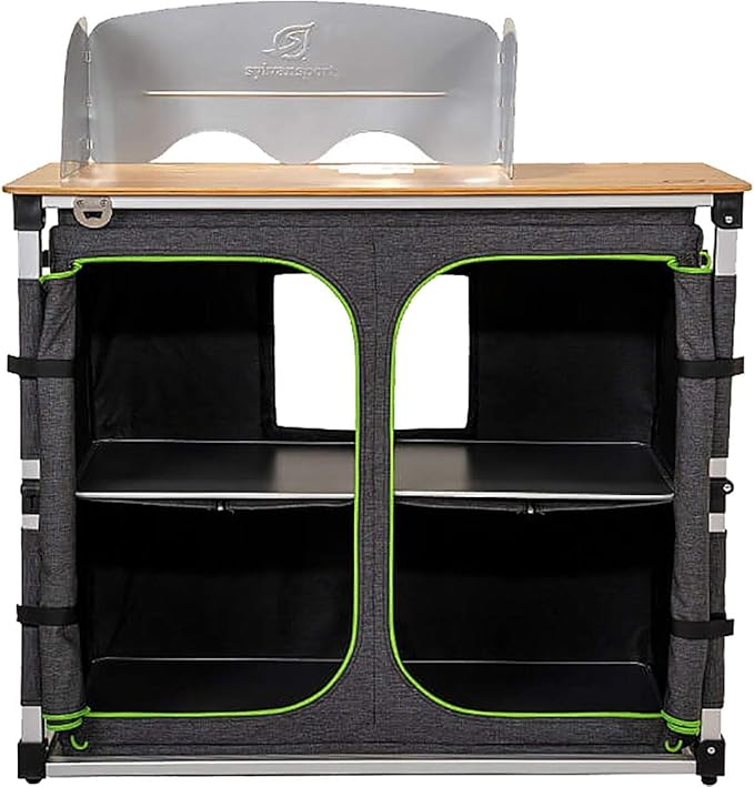 SylvanSport Outdoor Camp Kitchen for Easy Cooking, Clean Up, and Camping Meal Prep - Great for