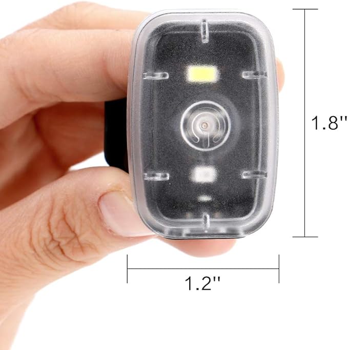 LED Safety Light, Clip On Strobe/Running Lights for Runners, Bike Tail Light with 5 Lighting Modes