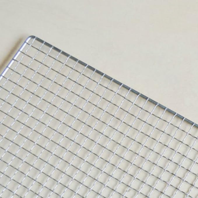 GEZICHTA Carbon Baking Mesh Mats, Barbecue Grill Net - Stainless Steel Cross Wire, 2540cm for