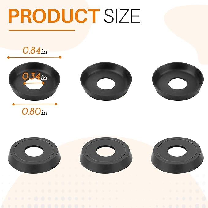 SUNJIKA Stove Pump Cup Rubber Washer, Compatible with Coleman Lantern Parts,for Coleman Stove Pump
