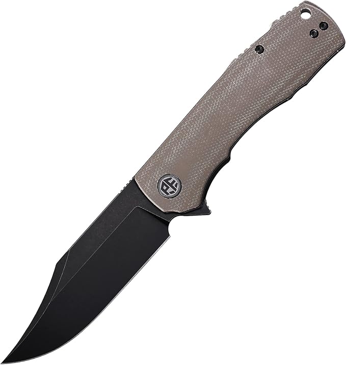 Petrified fish PFP03 Victor,3.58" K110 Satin Blade,140g Micarta Handel Flipper Liner lock Folding