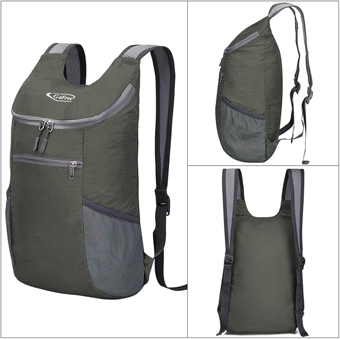 G4Free Lightweight Packable Hiking Backpack for Men Women Small Hiking Daypacks Foldable Shoulder
