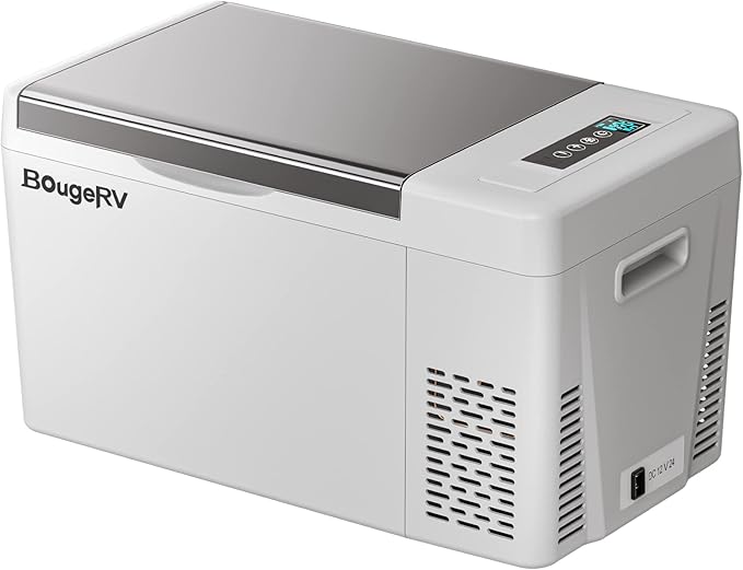BougeRV 12 Volt Refrigerator With 23 Quart Cover, 12V Car Fridge 23 Quart Portable Freezer