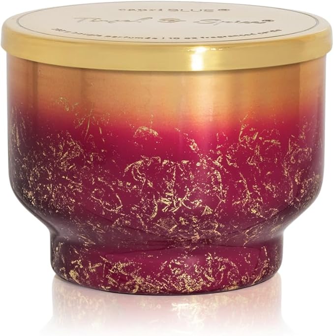 Capri Blue Tinsel & Spice Scented Candles for Home - Glimmer Inverted Jar Candles - Soy Candles